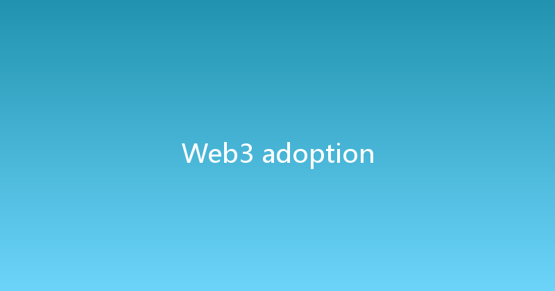 Web3 adoption 