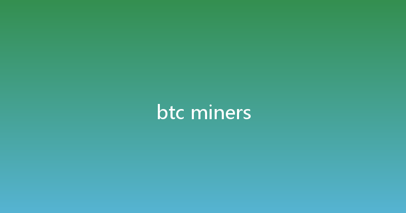 btc miners 